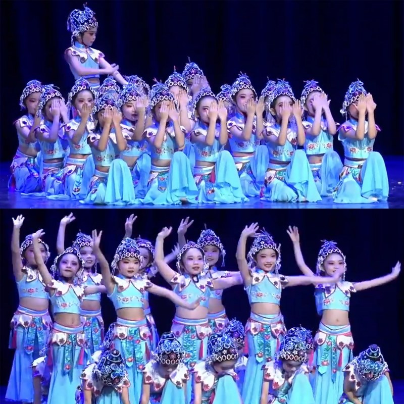 儿童戏曲小戏骨舞蹈表演服少儿京剧舞台服装小红娘俏花旦演出服女