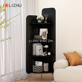 日式 饰架书架 转角架客厅小户型墙边柜置物架卧室厨房边角展示柜装