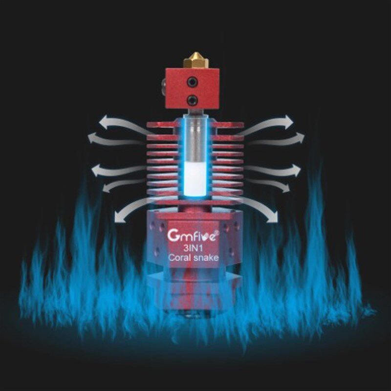 3D打印机配件 三进一出 3in1 广告发光字机器 三色打印挤出头