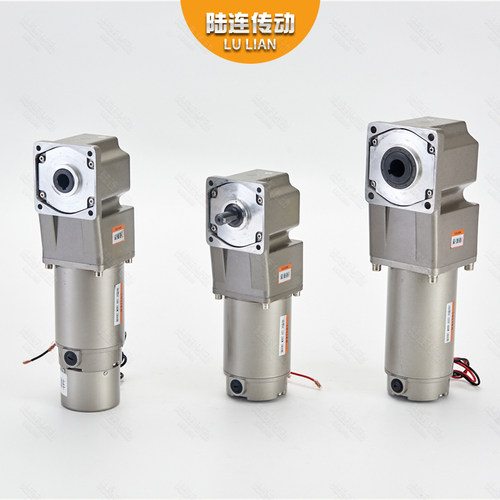 陆连直流直角中空中实12V24V220V齿轮减速电机马达30W60W200W300W