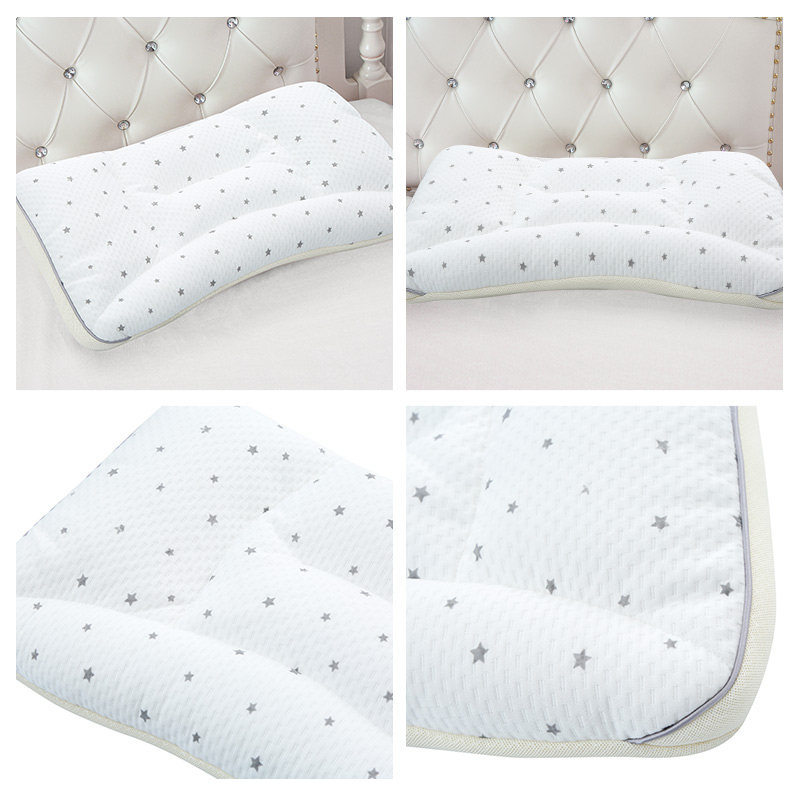 儿童pe软管护颈枕夏季专用透气可水洗可调节高低6-12岁小学生枕头