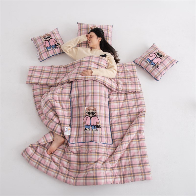 纯棉两用抱枕被靠垫枕头被午休空调被汽车办公室全棉卡通A类沙发