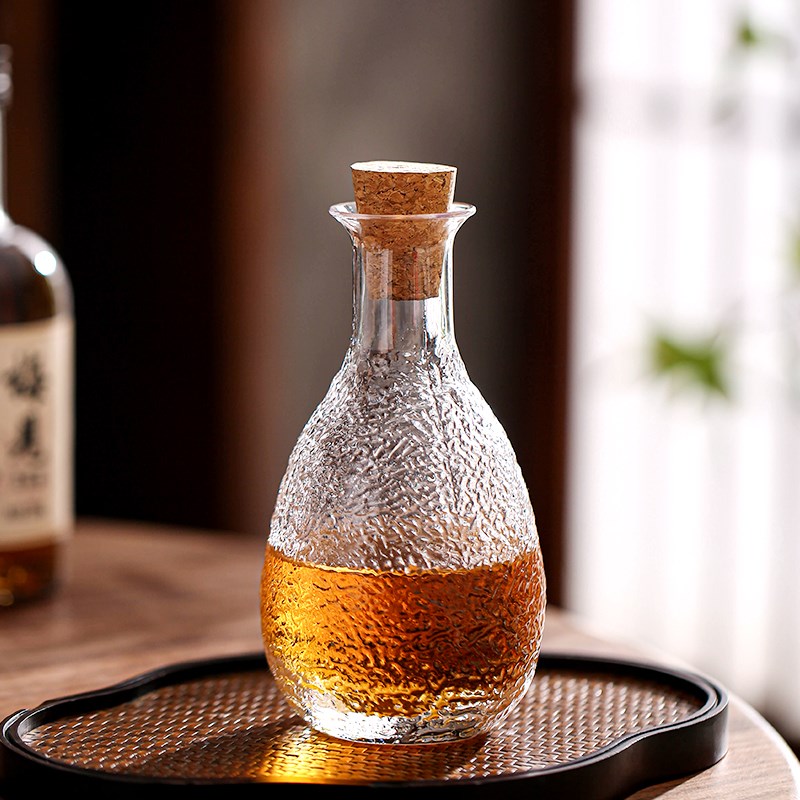 围炉冰茶 玻璃白酒小酒杯分酒器家用小酒壶酒具酒盅玻璃酒壶商用