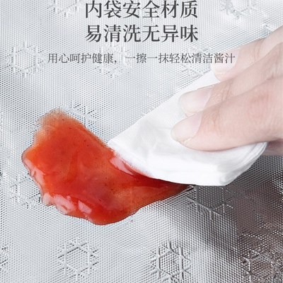 日式饭盒保温袋便携上班族新款手提包加厚长效防水大容量便当兜子
