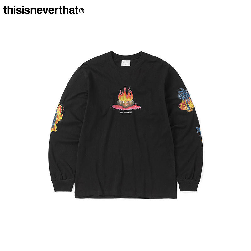 thisisneverthat® Burning Palm Tree L/S Tee 新款印花长袖T恤
