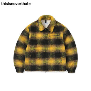 毛呢格纹渐变夹克 Jacket秋冬美式 thisisneverthat®Brushed Check