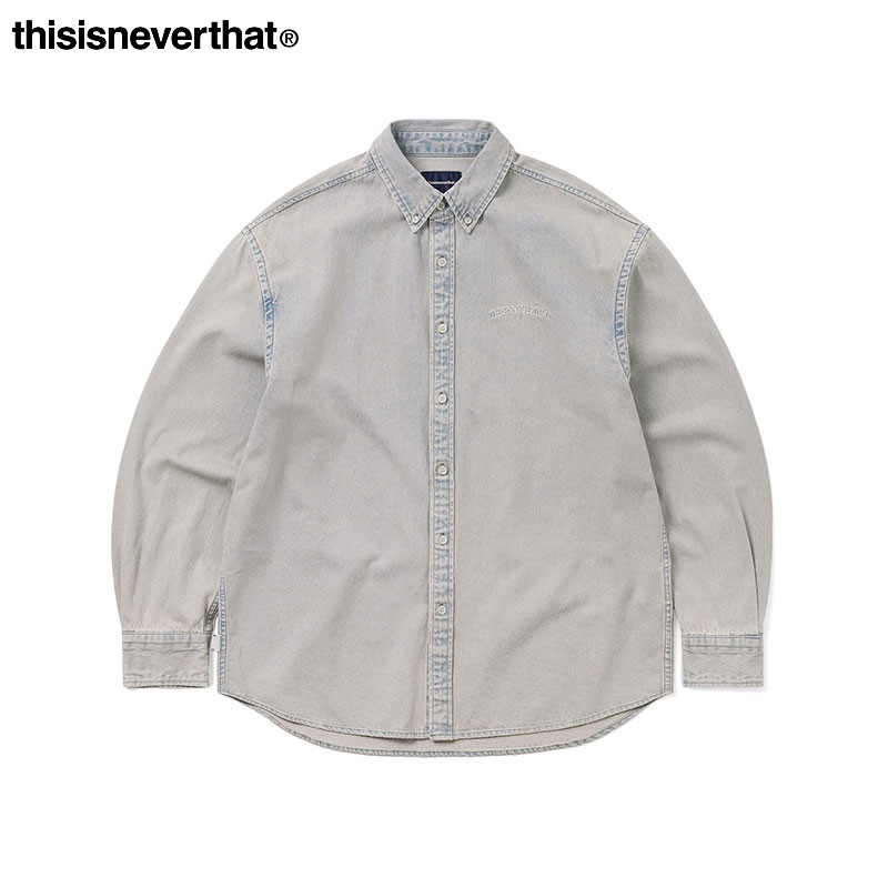 thisisneverthat® Washed Denim Shirt 25秋冬长袖衬衫男女同款