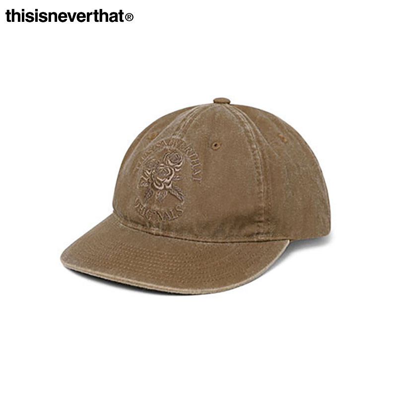 thisisneverthat®Washed Roses Cap 水洗玫瑰刺绣鸭舌棒球帽
