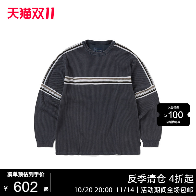 thisisneverthat® Striped Knit L/S Top卫衣套头卫衣男女情侣装