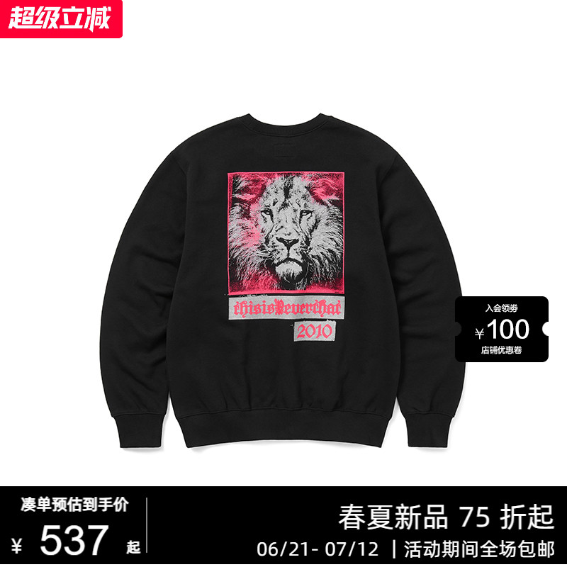 thisisneverthat®  Lion 2010 Crewneck 25春夏新款狮子圆领卫衣
