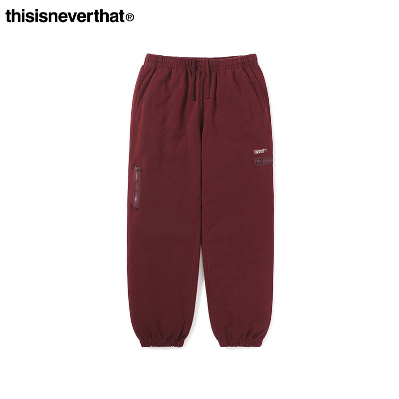thisisneverthat® Multi Zip Sweatpant新款纯色男女通用休闲裤