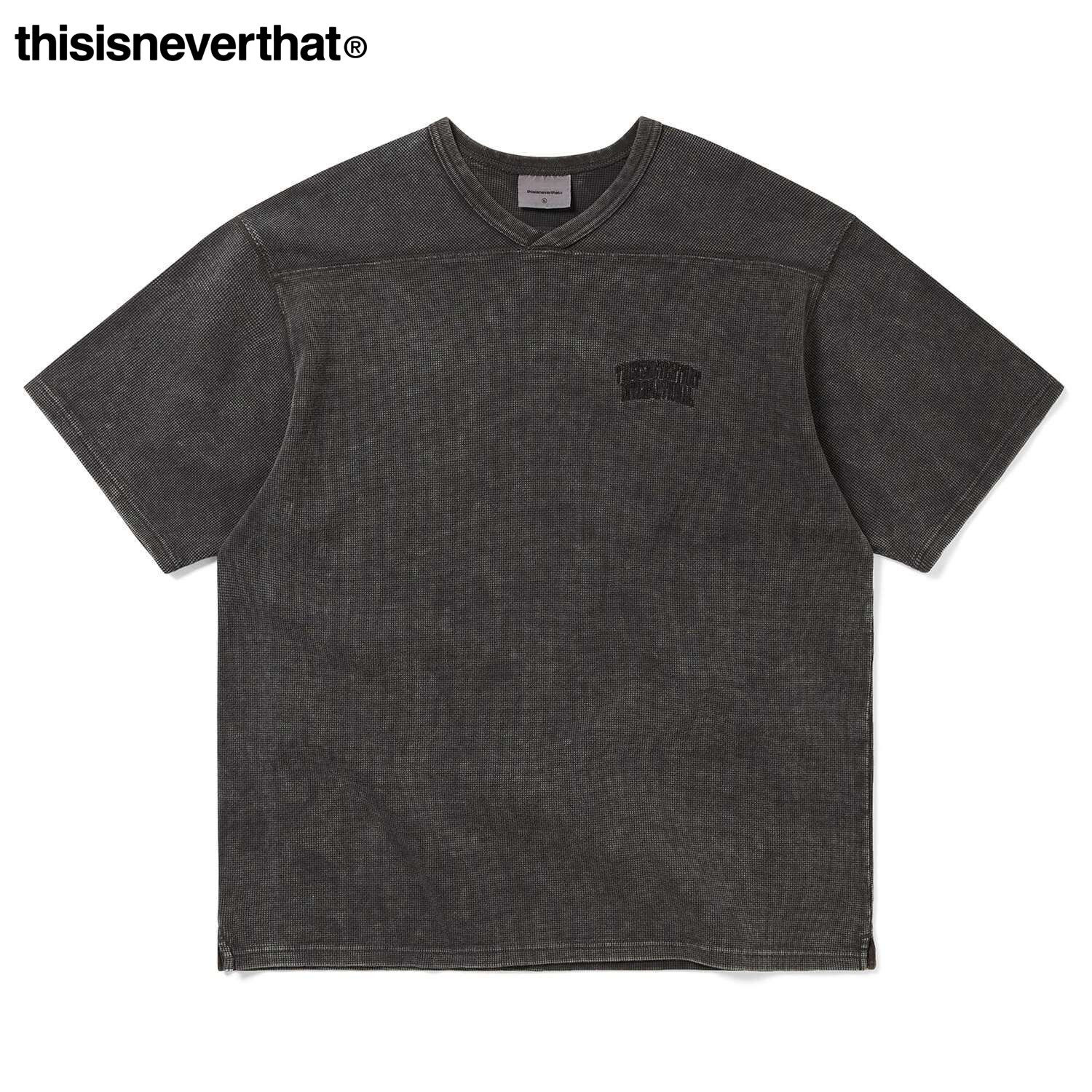 thisisneverthat® Waffle Rugby Tee 25秋冬新款美式短袖T恤男女