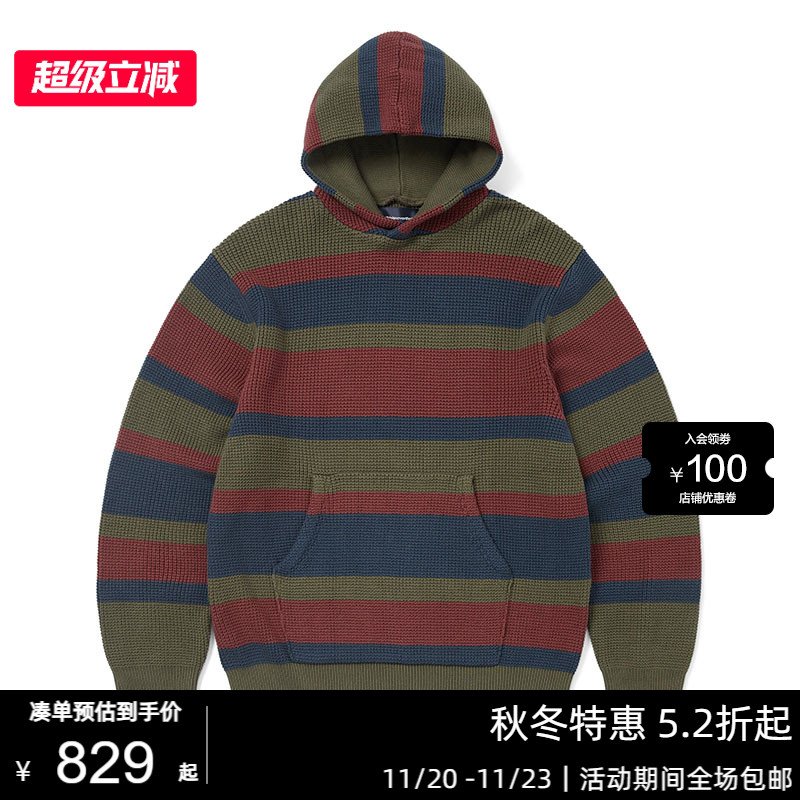 连帽宽松1折针织衫男女同款