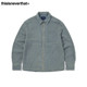 拉链翻领衬衫 thisisneverthat® Shirt 秋冬新款 Damaged Denim