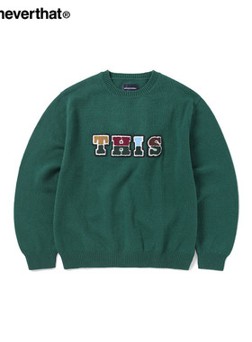 thisisneverthat®THIS/THAT Knit Sweater秋冬logo针织毛衣