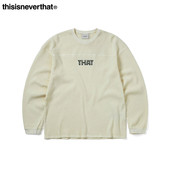 Tee秋冬纯色长袖 thisisneverthat® T恤 THAT Waffle