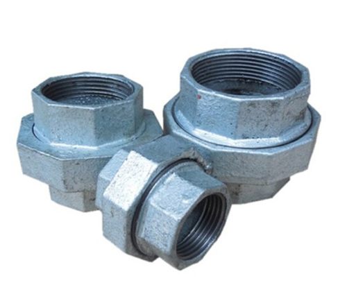 山西/山东加厚镀锌双内丝活接头/油任/零/消防水管 玛钢管件 DN25