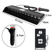 车载12示LES12D遥控灯车前挡后挡玻璃吸汽盘铲盘遮挡阳爆闪频闪警