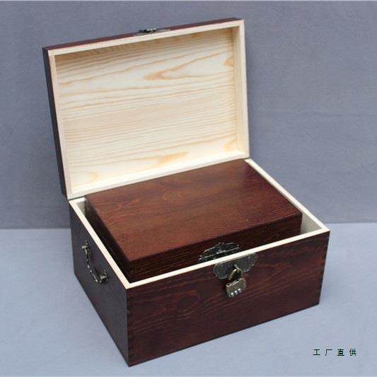 仿古985木箱带锁实大号储物箱子收纳箱物箱户外车载木杂箱藏文收,收纳整理,收纳箱,淘宝优惠券,粉丝福利购,淘宝优惠卷
