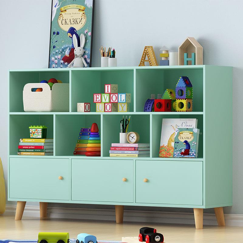 书架落地简家客厅学生纳置物XEC架简易小书柜用省空间儿童玩具收