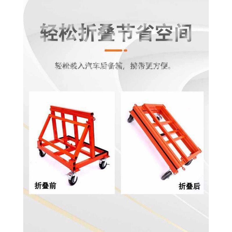 新款折叠门窗窗玻璃玻璃四轮推车平板万向轮工地推拉搬运静音便携