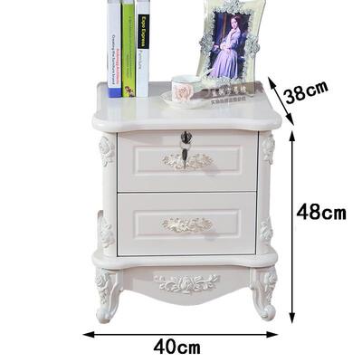 欧式烤床柜白色韩式卧室木质床头柜头邮漆包储DdWR2TdC物收纳
