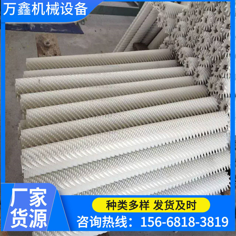 直径10mm尼龙丝毛刷辊,清扫器毛刷辊 磨料丝毛刷辊 剑麻毛刷辊
