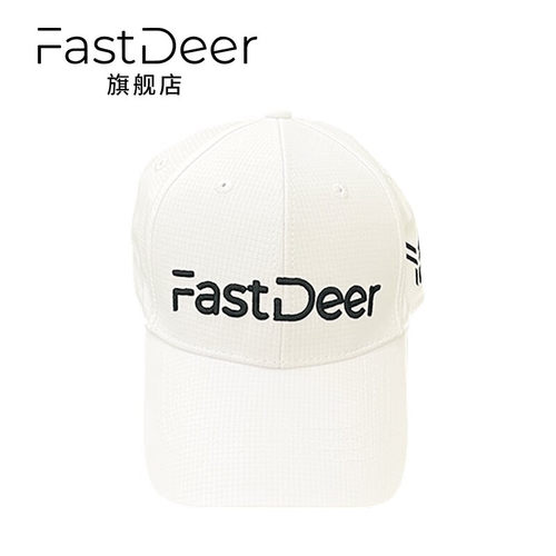 FastDeer鹿飞高尔夫球帽男士休闲户外舒适有顶球帽白色黑色