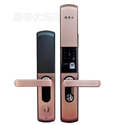 锁博士半自动指纹锁防盗门家用十大智能锁密码锁安全门锁自动滑盖