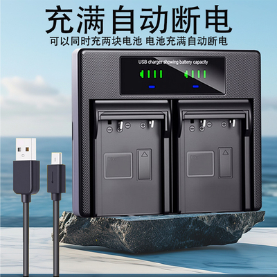 适用于奥林巴斯相机电池双充充电器LI-10B 40B 50B 60B 70B 80B 90B BLS5 BLS50 BLS1 BLM1 BLN1 BLH1座充USB