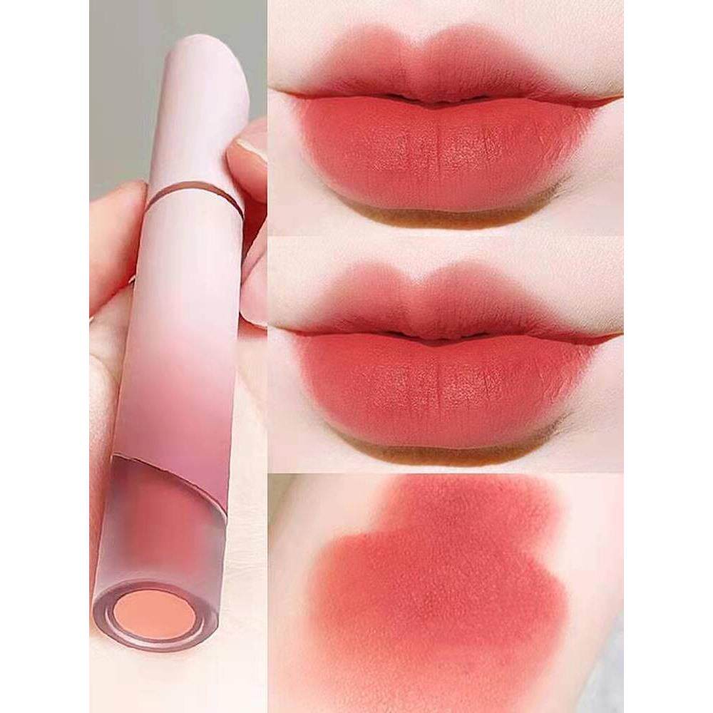 推荐口红唇釉不掉色不沾杯哑光丝绒豆沙色女正品官方初学者