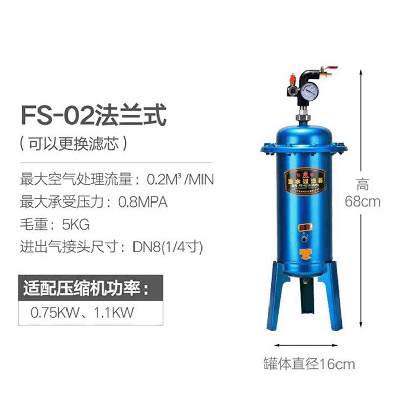 压缩空气净化器空压机油水过滤器油水分离净化器