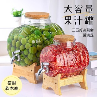 泡酒玻璃瓶带龙头高档密封大容量人参鹿茸养生专用酒桶酒坛酒罐子