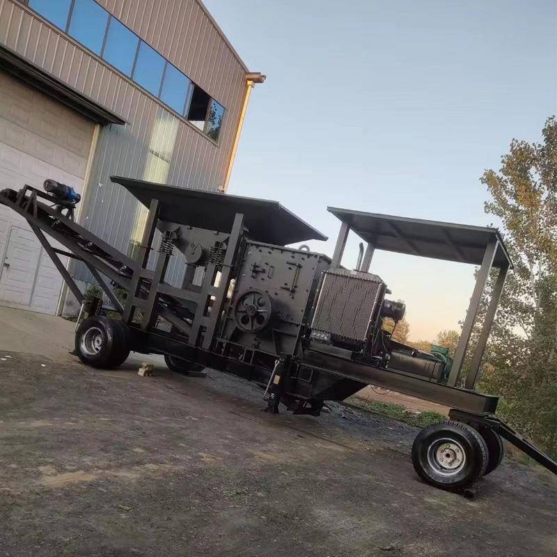 制砂机破碎机鹅卵石制砂机建筑垃圾煤矸石移动制砂机锤式破碎机