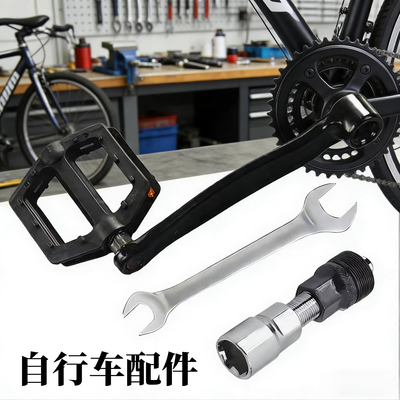 山地车全铁脚蹬曲柄连杆