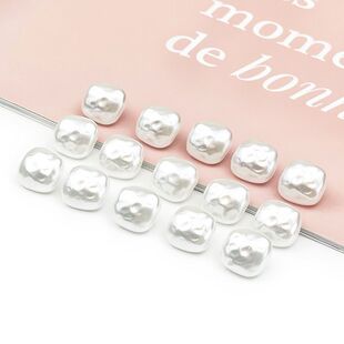 香风贝壳方形钮扣女上衣雪纺衬衫纽扣不规则高档装饰珍珠扣子开衫