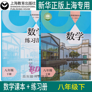 正版2026沪教版新教材上海课本教科书数学八年级下册8年级第二学期练习册部分全套阅读预习教学测试备用五四制上海专用