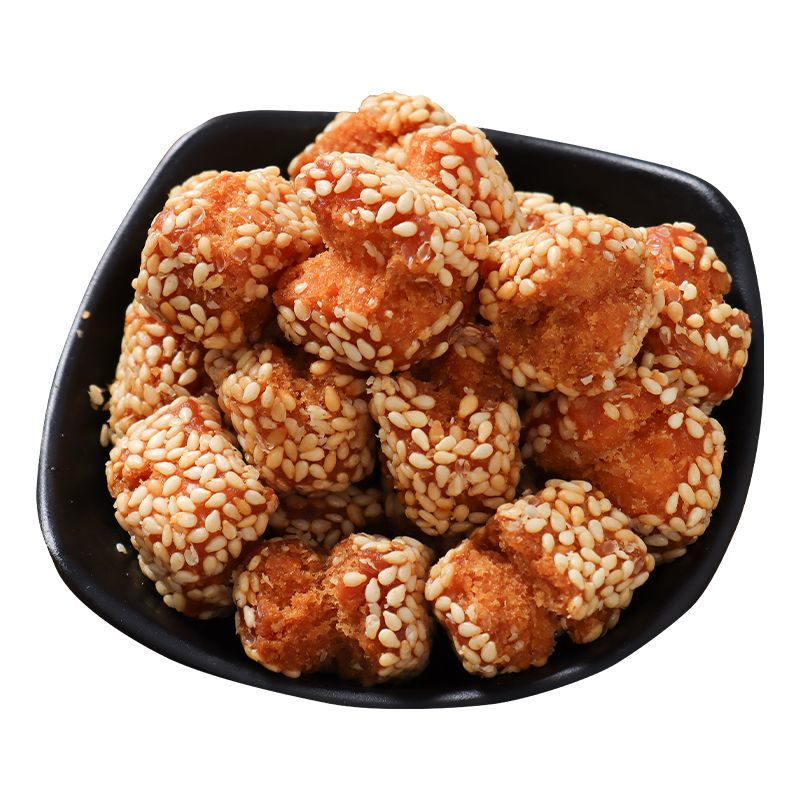 开口笑芝麻球开口酥脆芝麻香酥点心怀旧零食特产小吃传统老式糕点