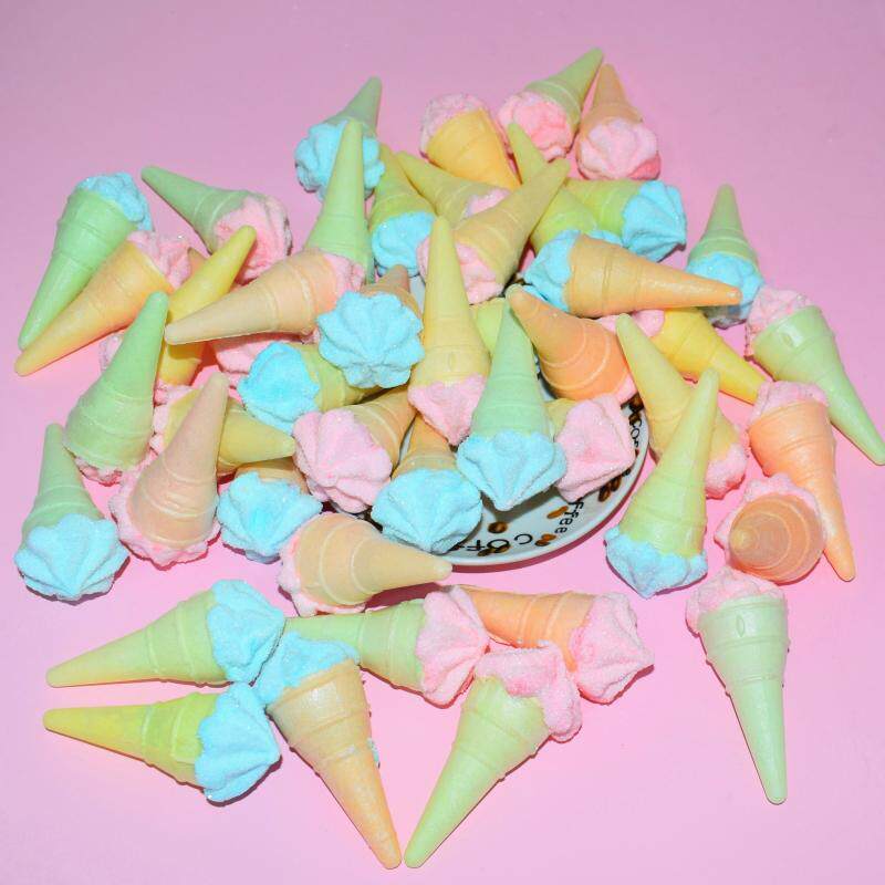 散装冰淇淋甜筒棉花糖夹心脆皮雪糕杯休闲解馋零食烘焙蛋糕装饰