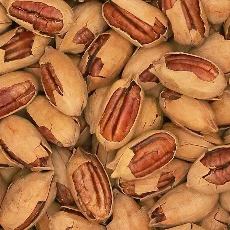 新货碧根果袋装净含量500g奶油味长寿果整箱干果零食坚果批发250g
