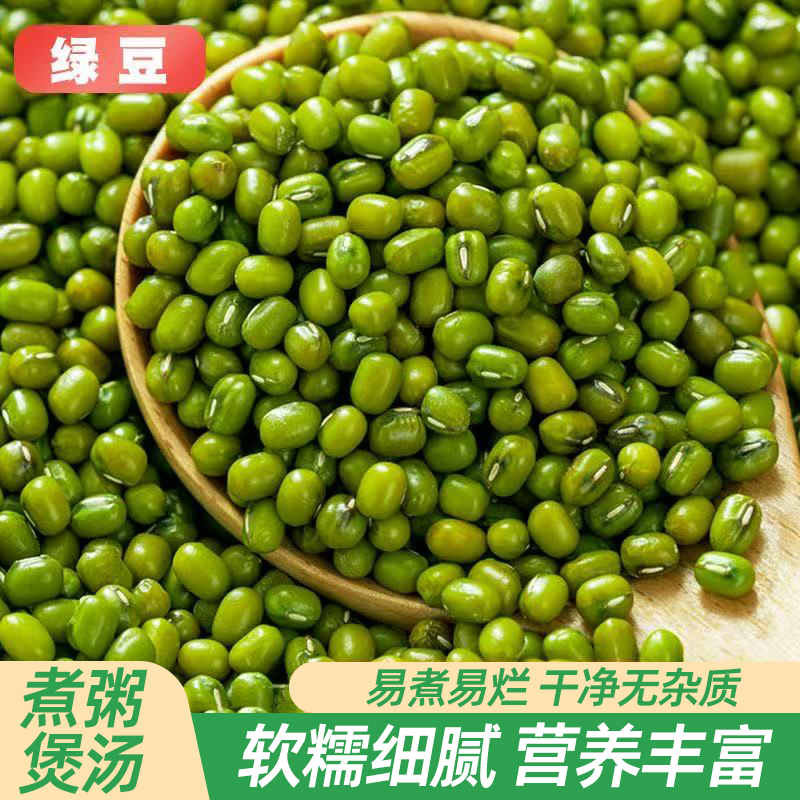 东北农家正宗小绿豆好煮易烂清甜不腻煮粥煲汤必备食材解腻又解暑