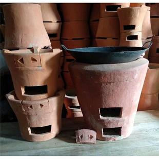 大号炭炉泥炉农家乐柴火炉火锅炭炉泥炉烧木柴泥炉风炉红泥炭炉