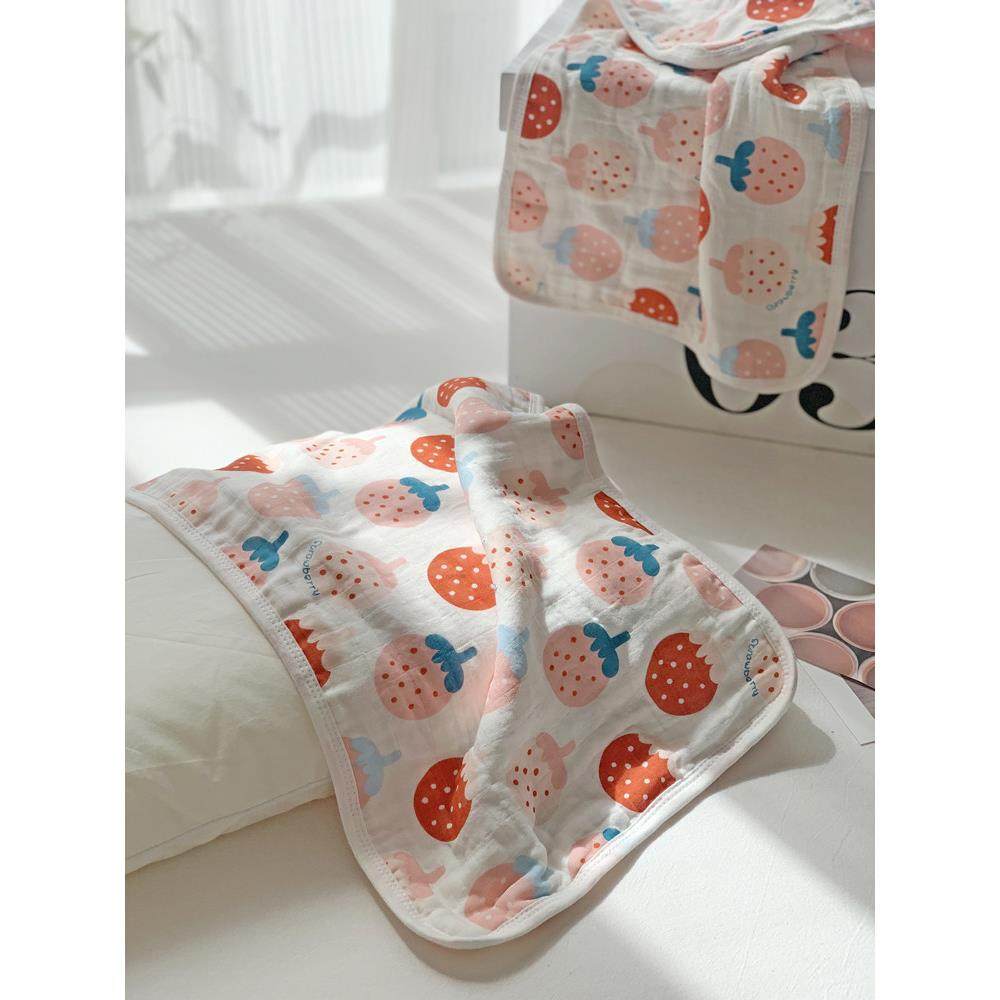 A类云片枕新生儿宝宝竹棉双层纱枕头毛巾柔软吸汗巾0到1岁平枕巾