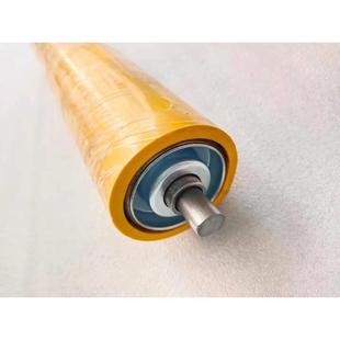 包胶滚筒动力聚氨酯胶辊PU套胶橡胶无动力滚筒挤压辊子托辊套胶皮