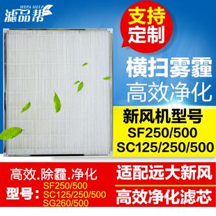 适配远大新风机新风肺保高效集尘滤网SF250/500/FE1/2/5/6PRO滤芯