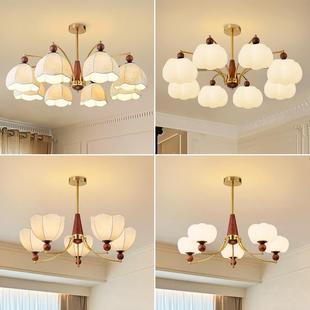 吊灯奶油风客厅主灯简约卧室灯饰 中古风格 2024年新款 高级感新中式