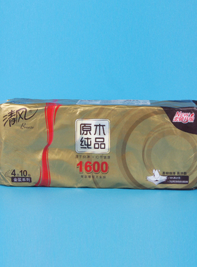 广源|清风B20A6J2卷筒纸4层原生木浆卷纸卫生间洗手间厕纸1提10卷