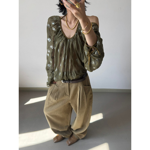 JACQUES WEI 设计师品牌 25早秋新款 波点网纱露背衬衫 SOLSOL