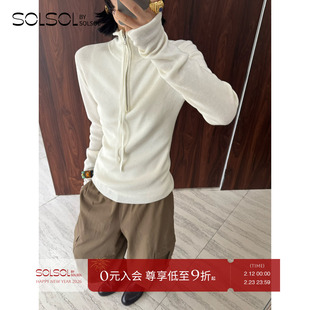 VIKTORIACHAN 设计师品牌 25秋冬新品 拉链高领紧身上衣 SOLSOL