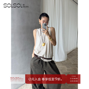 VIKTORIACHAN 设计师品牌 25春夏新款 无袖背心 SOLSOL买手店